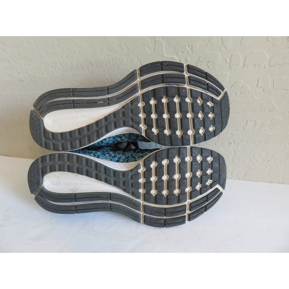 Nike Air Zoom Pegasus 32 Women's‎ Running Shoes Teal Leopard Print Size 7.5 - Picture 8 of 10